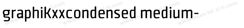 graphikxxcondensed medium字体转换